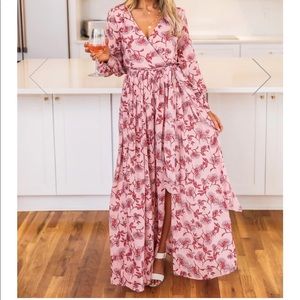 Pink Lily maxi dress, size xsmall (fits like a small)